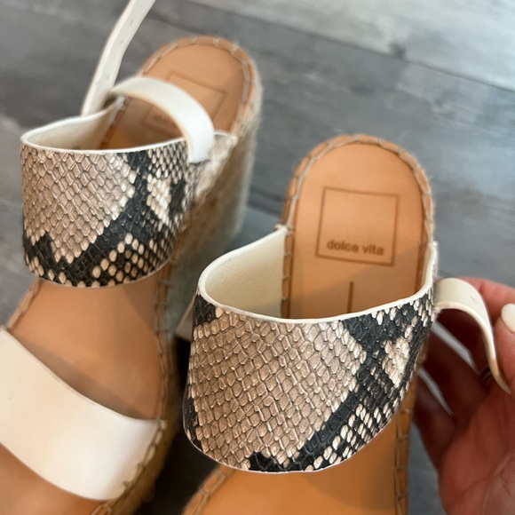 Dolce vita platform sandal snakeskin print - Picture 4 of 4